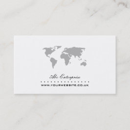 World Map Business Card Visitenkarte