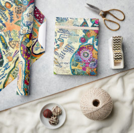 World Map  Geschenkpapier