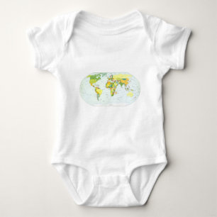 world+map+global+country+Atlas Baby Strampler