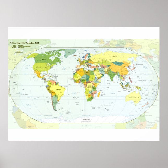 world+map+global+country+Atlas Poster (Vorne)