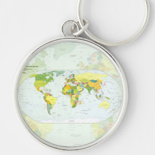 world+map+global+country+Atlas Schlüsselanhänger