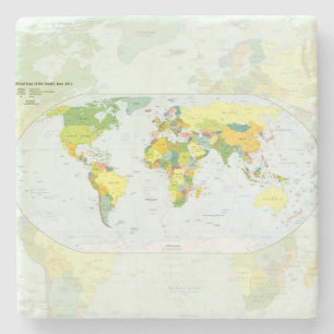 world+map+global+country+Atlas Steinuntersetzer