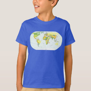 world+map+global+country+Atlas T-Shirt