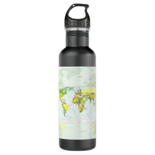 world+map+global+country+Atlas Trinkflasche