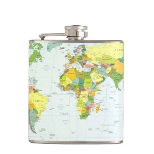 World Map Globe Country Atlas Flachmann