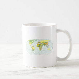 World Map Globe Country Atlas Kaffeetasse