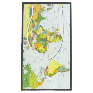 World Map Globe Country Atlas Kleine Geschenktüte