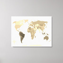 World Map  Leinwanddruck