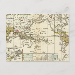 World Map of Diseases Postkarte