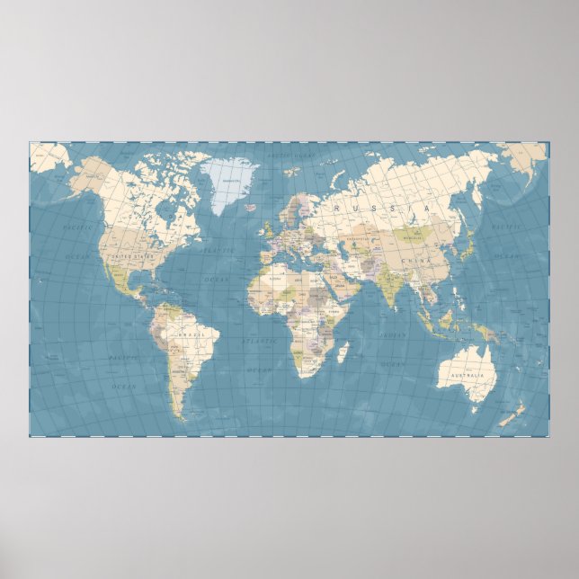 World Map Poster (Vorne)