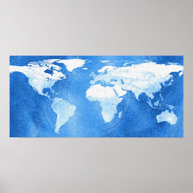 World Map Poster Print (Vorne)