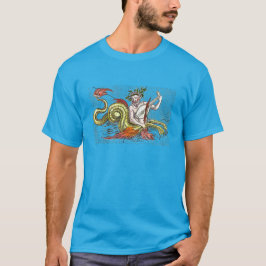 World Map Serpent and Lyre T-Shirt
