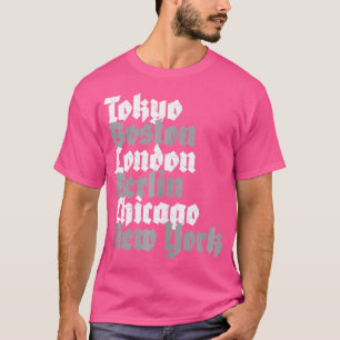 World Marathon Majors Städte T-Shirt