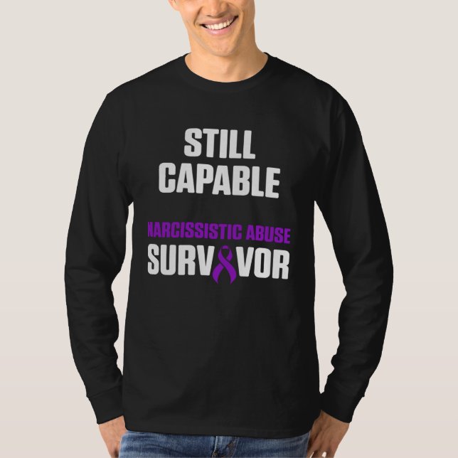 World Narcissistic Abuse Awareness Capable Survivo T-Shirt (Vorderseite)