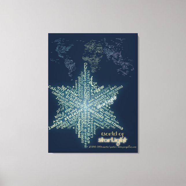 World of Starlight Canvas Print Leinwanddruck (Vorderseite)
