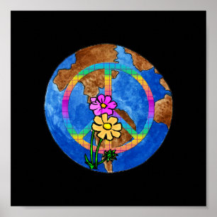 World Peace Colors Poster