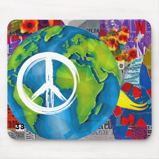 World Peace Mouse Pad Mousepad (Vorne)