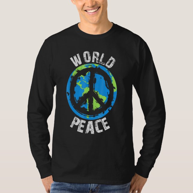 World Peace On Earth Love and Kindness T-Shirt (Vorderseite)