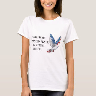 World Peace Pigeon T - Shirt - Funny & Thoughful G