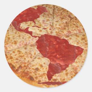 World Pizza Runder Aufkleber