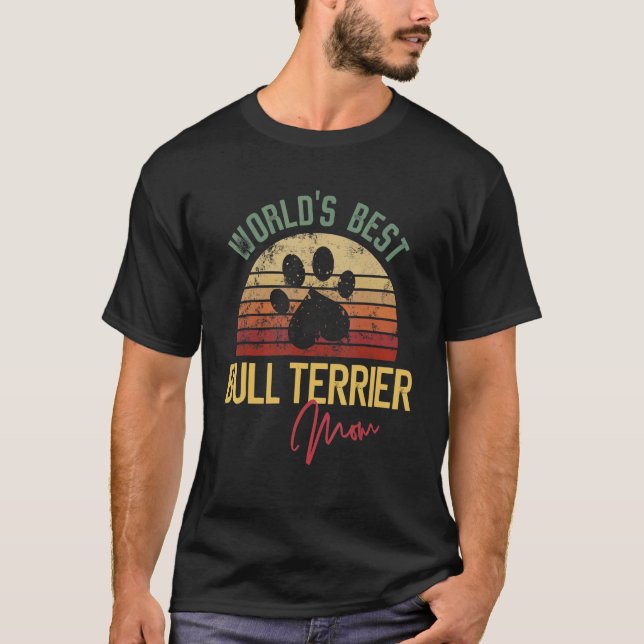 World´s Best Bull Terrier Mom T-Shirt (Vorderseite)