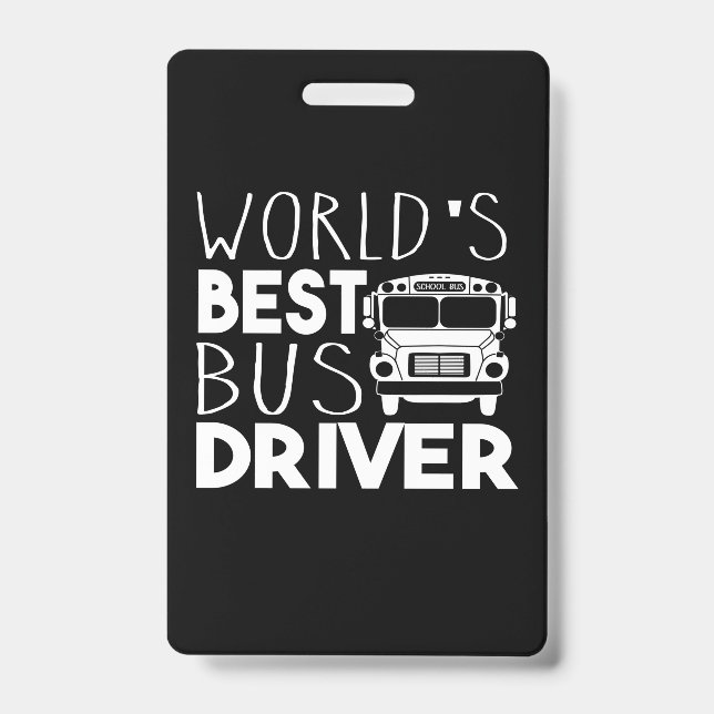World’s Best Bus Driver Ausweis (Vorderseite)