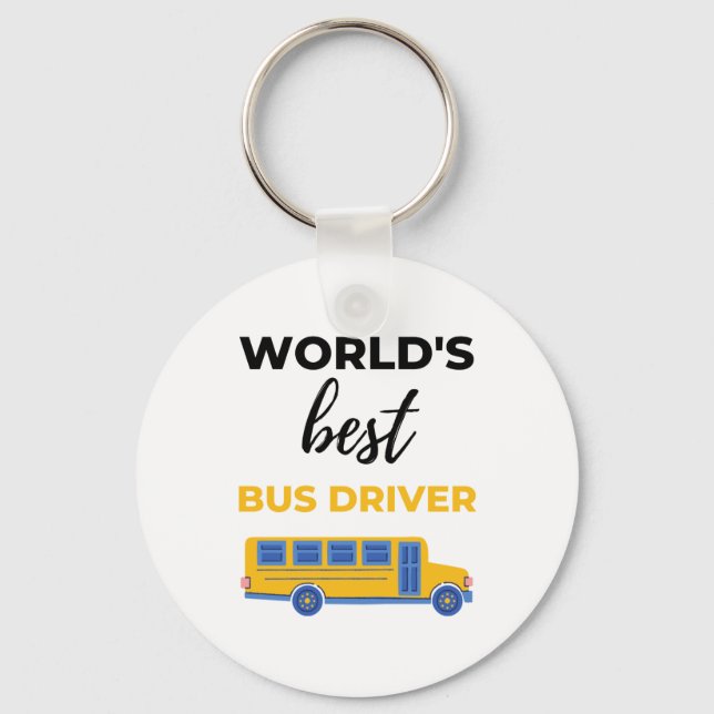 World’s Best Bus Driver bl Schlüsselanhänger (Vorderseite)