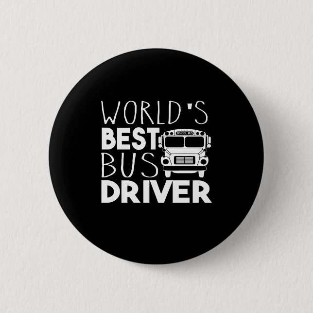 World’s Best Bus Driver Button (Vorderseite)