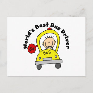 World’s Best Bus Driver Postkarte
