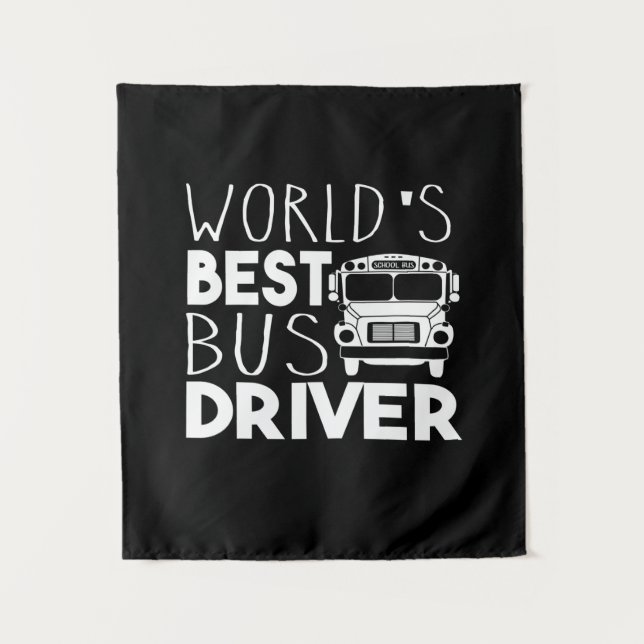 World’s Best Bus Driver Wandteppich (Vorderseite)