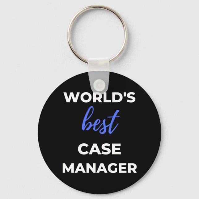 World’s Best Case Manager Schlüsselanhänger (Vorderseite)