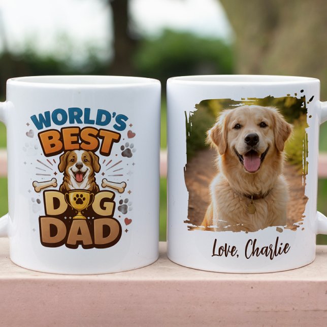 World’s Best Dog Dad | Custom Father’s Day Tasse (World’s Best Dog Dad | Custom Father’s Day Mug
)