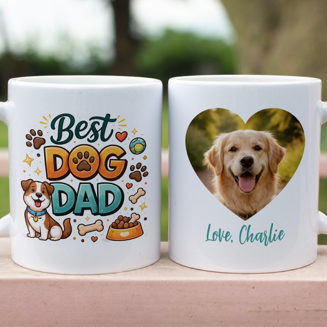 World’s Best Dog Dad | Custom Father’s Day Tasse (World’s Best Dog Dad | Custom Father’s Day Coffee Mug
)