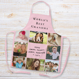 World’s Best Grandma Foto Klebemasse Pink Schürze