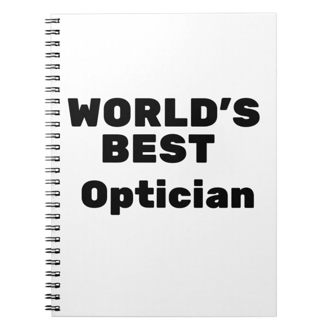 World’s Best Optician Notizblock (Vorderseite)