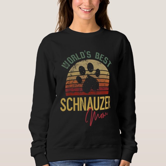 World´s Best Schnauzer Mom Sweatshirt (Vorderseite)
