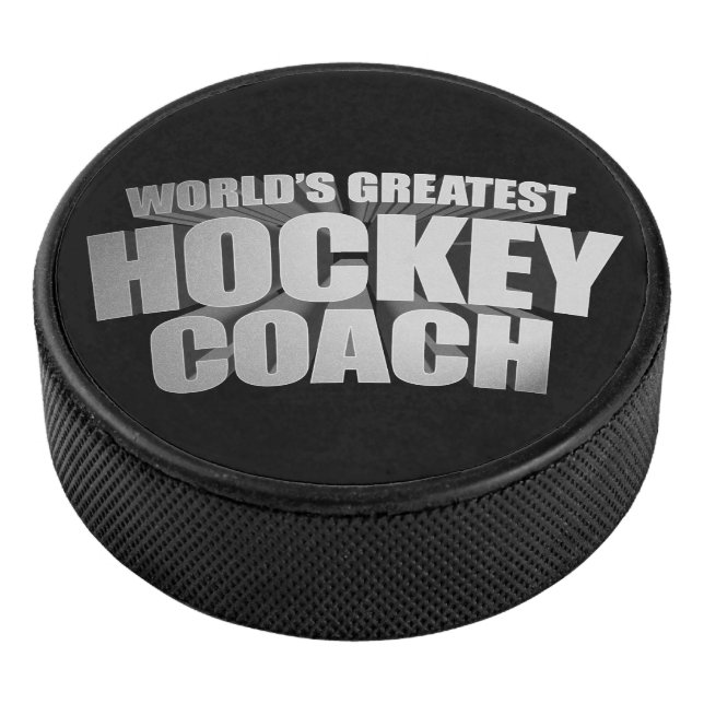 World’s Greatest Hockey Coach Eishockey Puck (3/4)