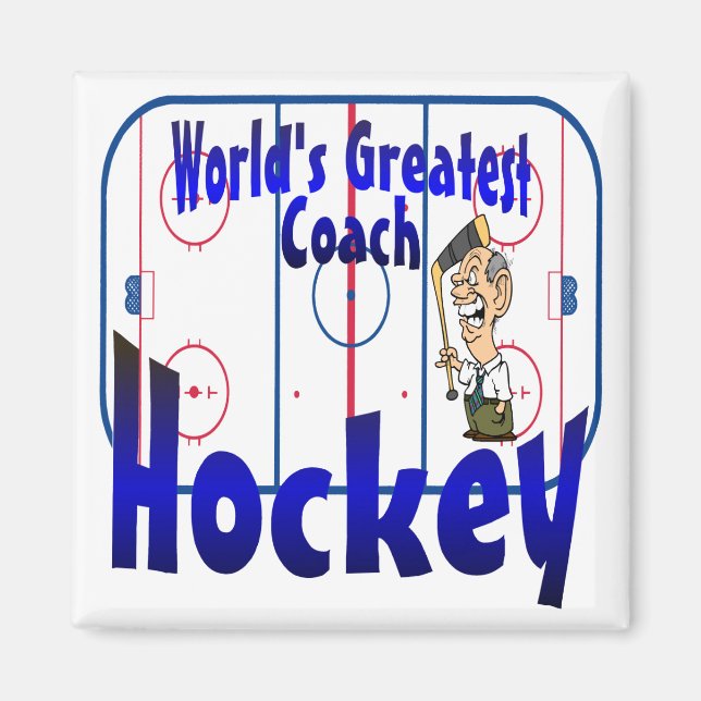 World’s Greatest Hockey Coach Magnet (Vorne)