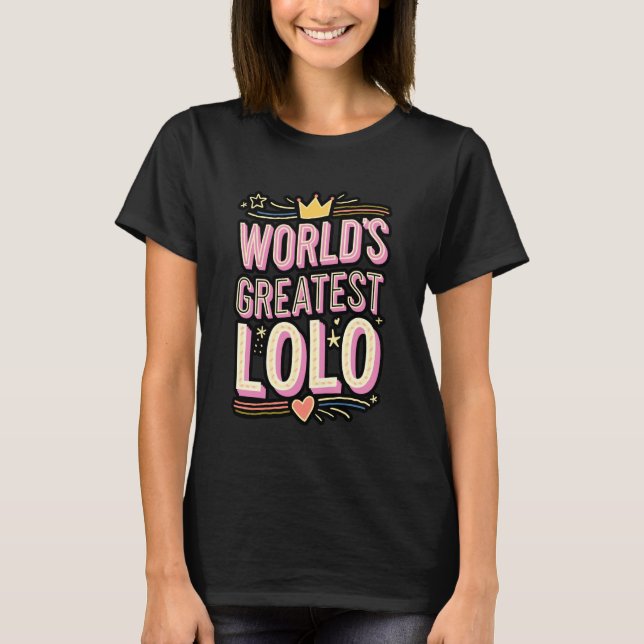 World s Greatest Lolo Filipino Grandpa T-Shirt (Vorderseite)