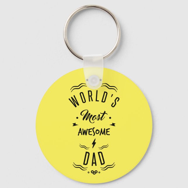 World’s most awesdad schlüsselanhänger (Vorderseite)