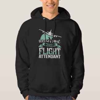 World s most fantastic flight attendant stewardes hoodie