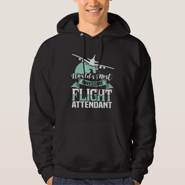 World s most fantastic flight attendant  stewardes hoodie (Vorderseite)