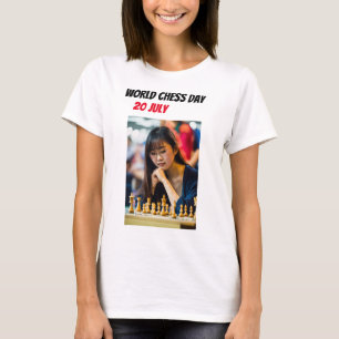 World Schach Day 20 Juli trendiger T - Shirt