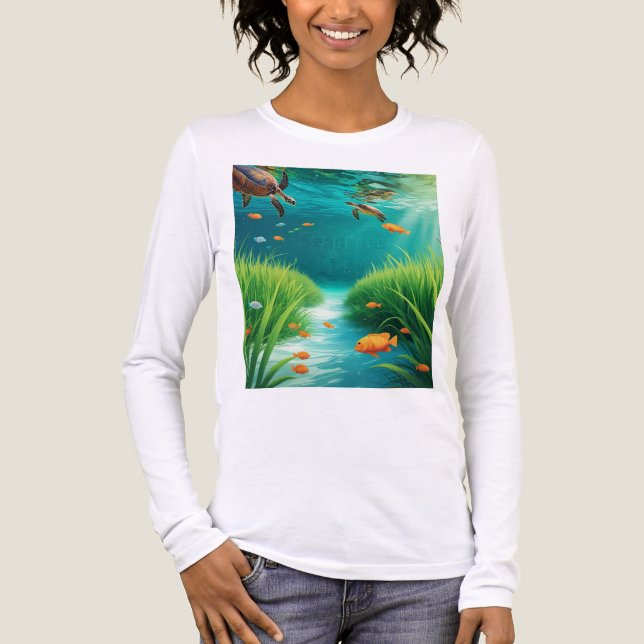 World Sea grass Day Tri-Blend Shirt (Vorderseite)