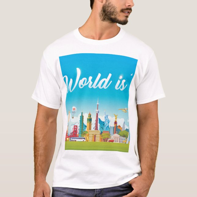 World Sehenswürdigkeiten: Reisen Vintages Set T-Shirt (Vorderseite)