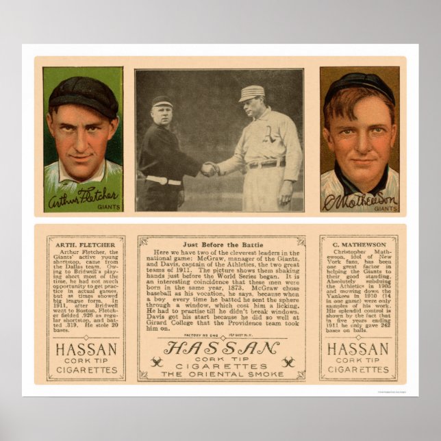 World Series McGraw Giants Baseball 1912 Poster (Vorne)