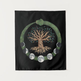 World Serpent & World Tree Wandteppich