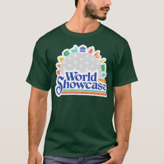 World Showcase Retrostil Epcot Kunstwerk von Kelly T-Shirt