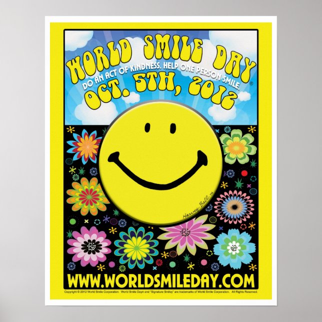 World Smile Day® 2012 Poster - 16x20" (Vorne)