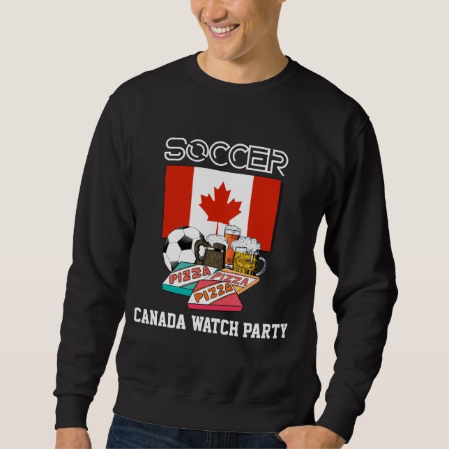WORLD SOCCER Beer Pizza CANADA Sweatshirt (Vorderseite)